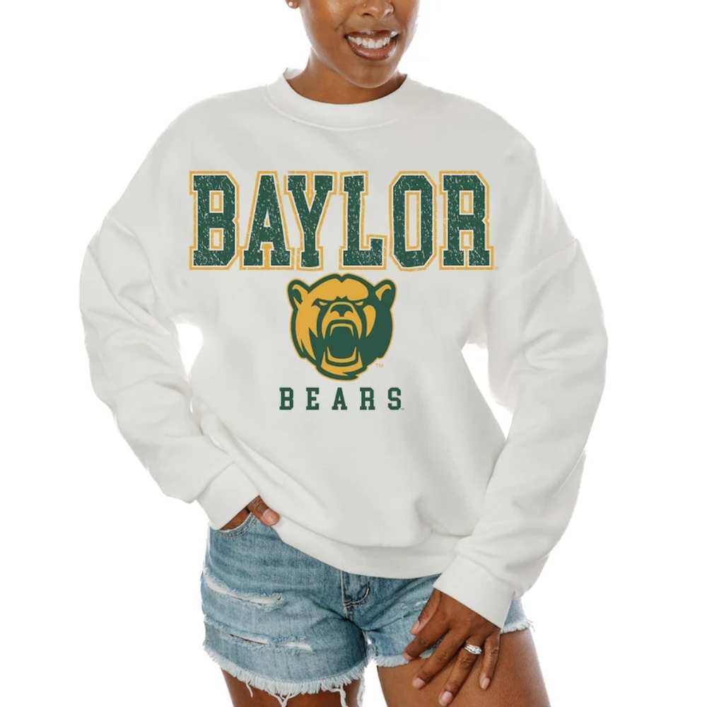 Baylor Bears White Sweatshirt (1) Small & (1) Large